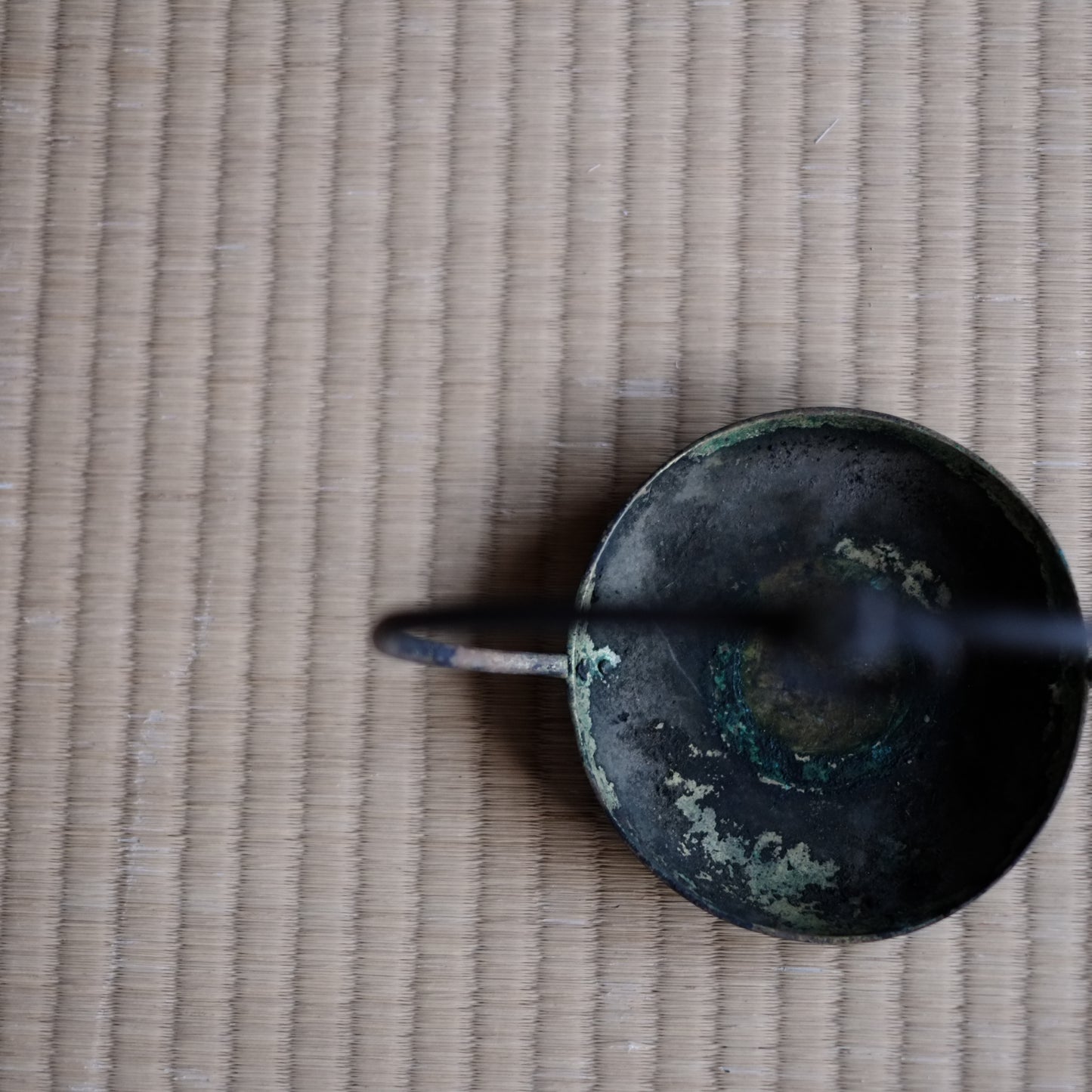 古銅 吊り灯火器 (明治期頃)