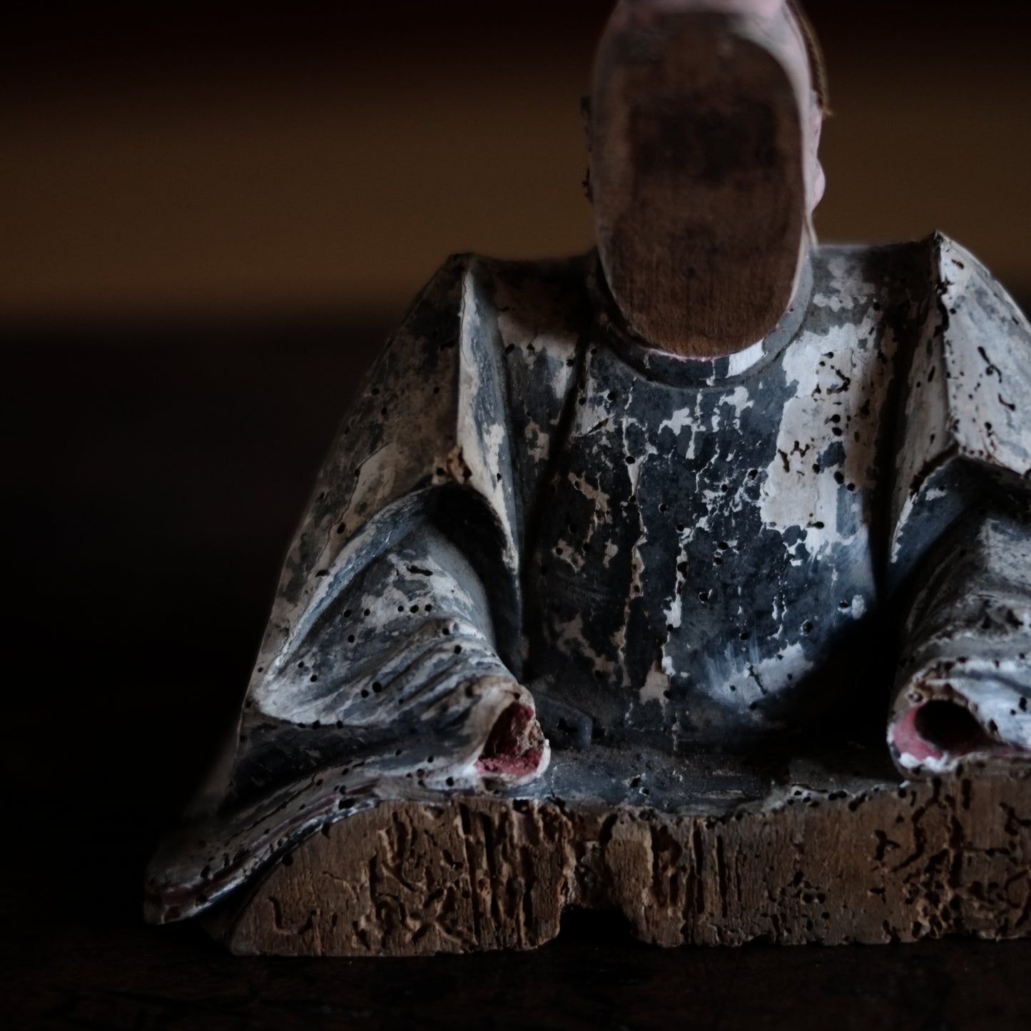 時代 彩色 木造天神坐像(江戸時代)