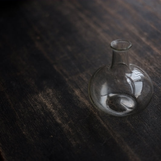 時代 型吹きガラス 徳利 (明治-大正期頃)