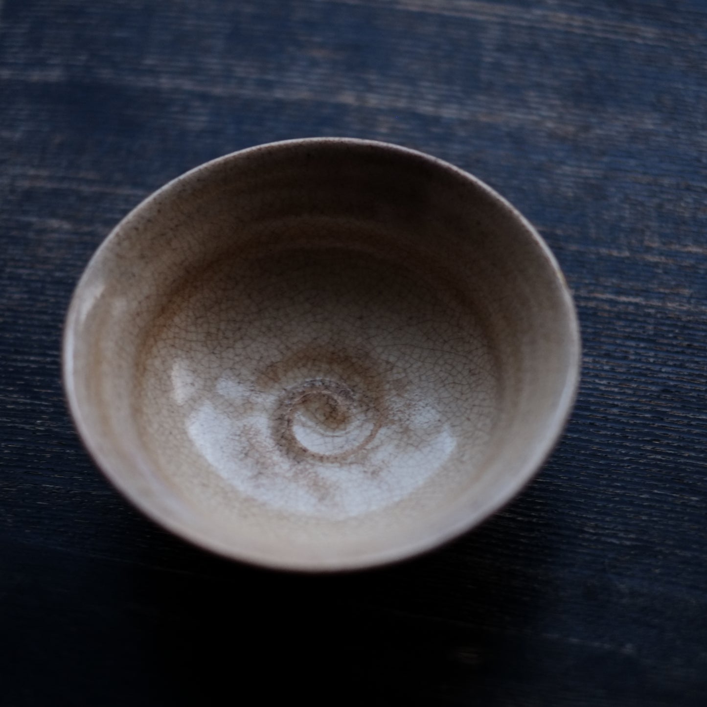 時代 灰釉鉄絵 茶碗 (19世紀)