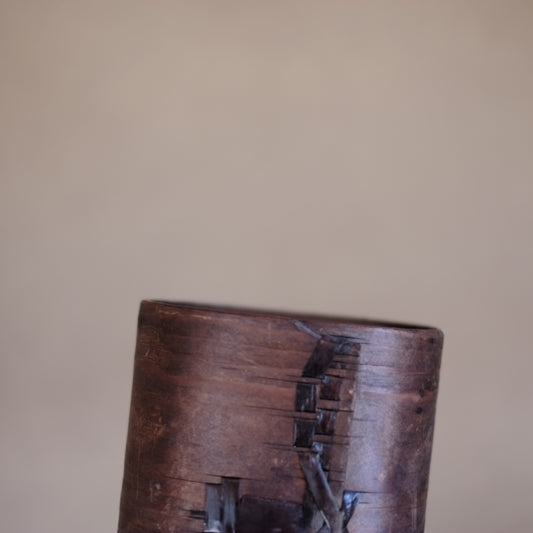 時代 白木 樺綴曲木柄杓 掻器(19世紀)