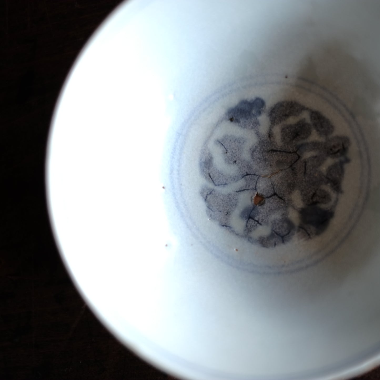 青花 花唐草文 茶碗 (明朝15-17世紀)