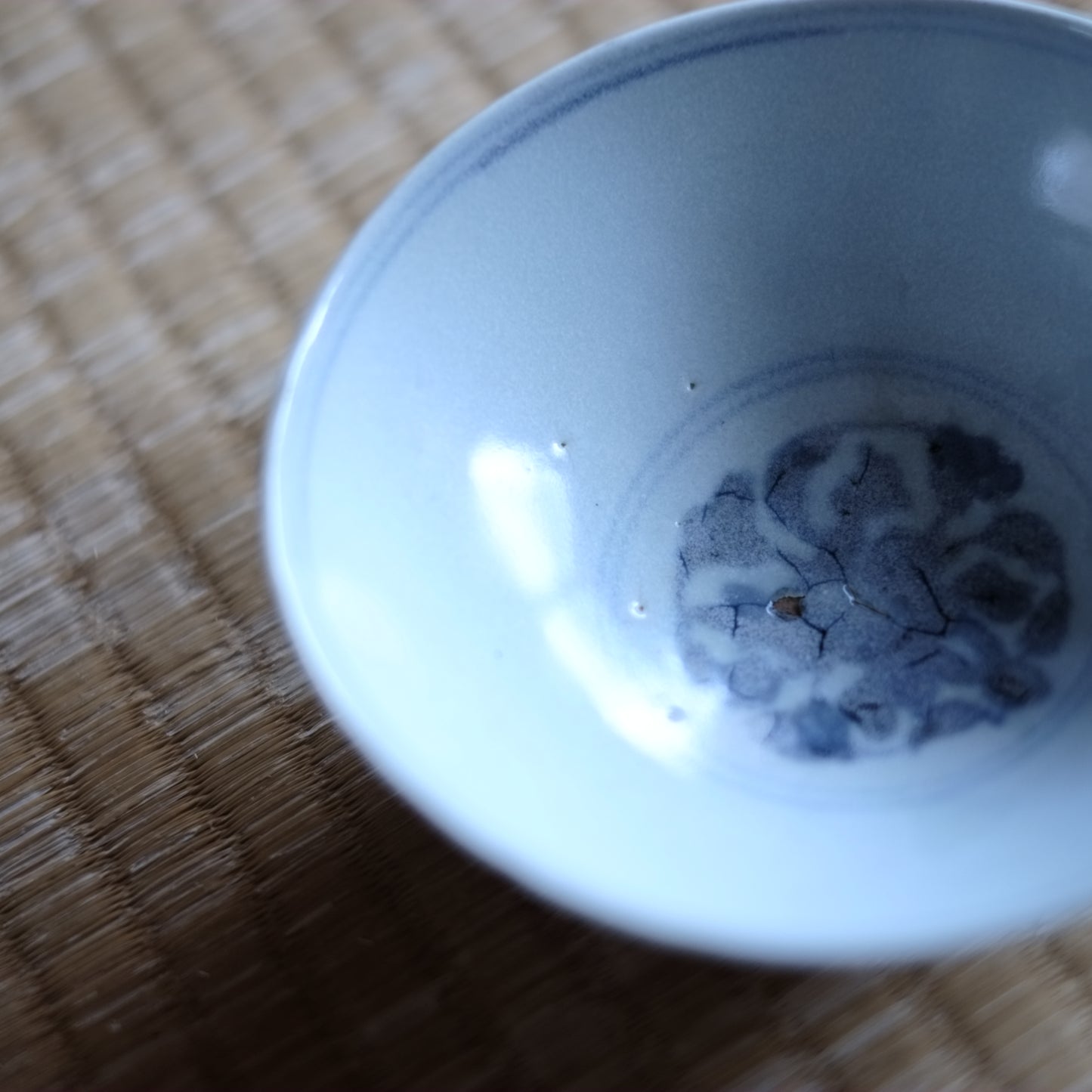 青花 花唐草文 茶碗 (明朝15-17世紀)