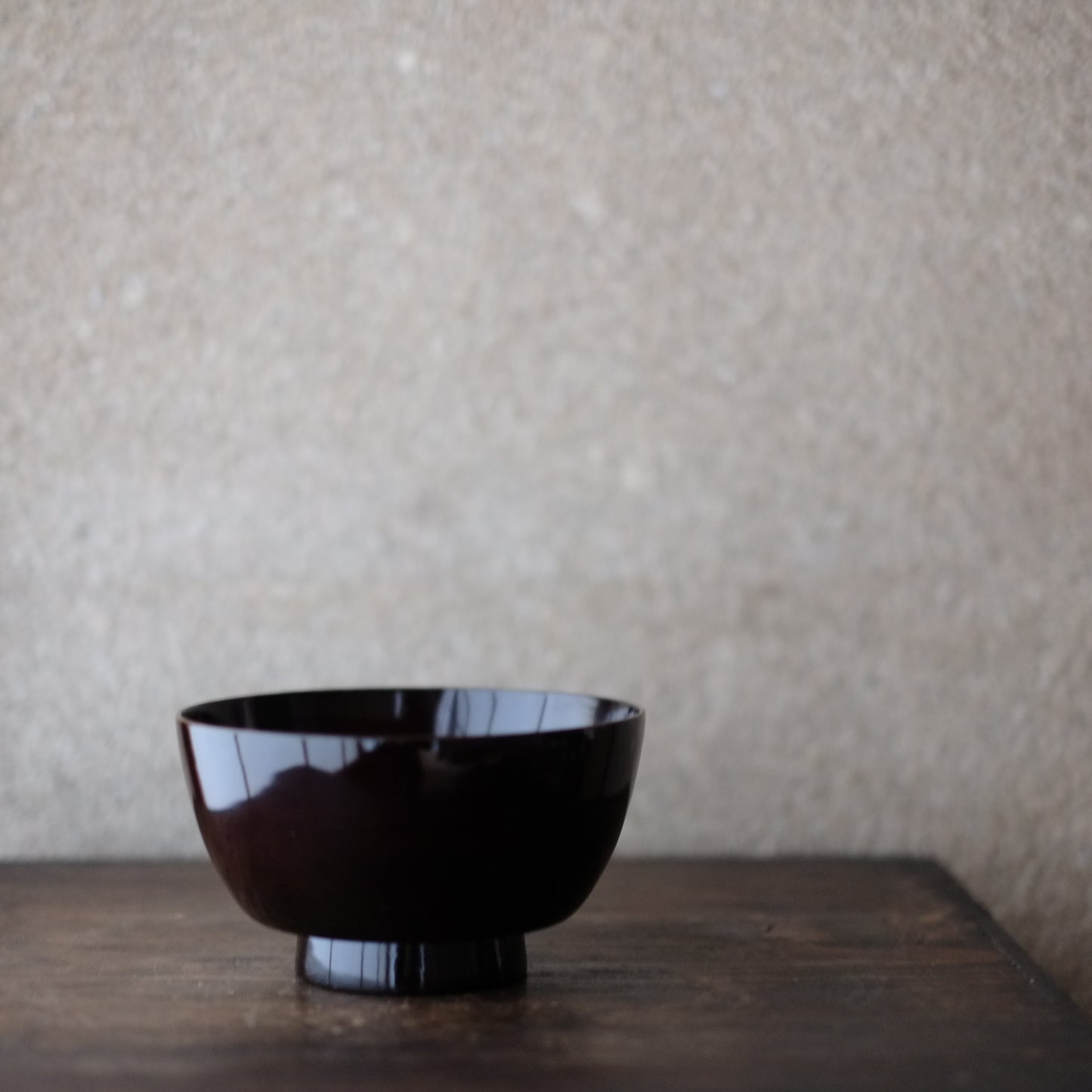 時代 布着黒漆塗 四つ椀 (19世紀)