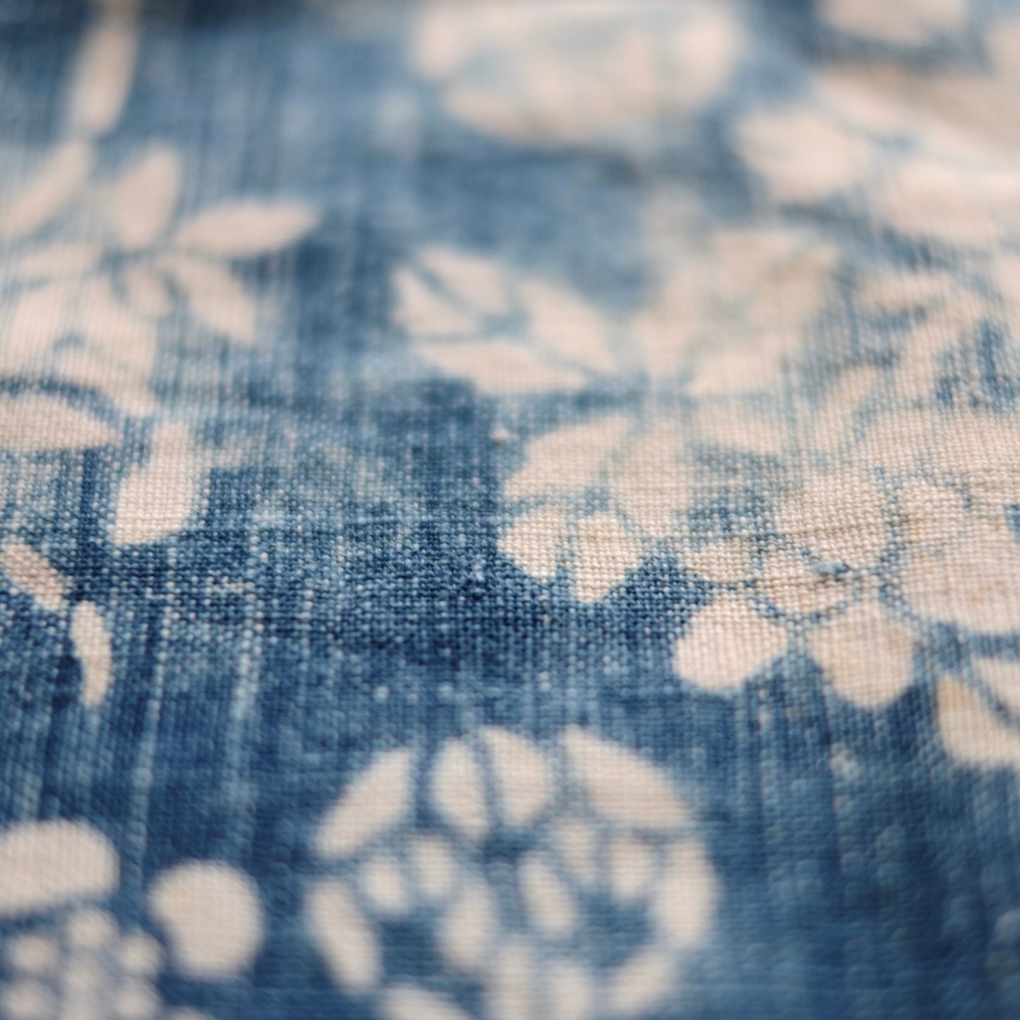 時代 藍印花布 3巾 中国 古布(19-20世紀)