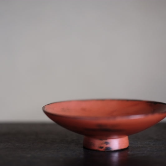 時代 布着根来 酒盃(江戸時代)