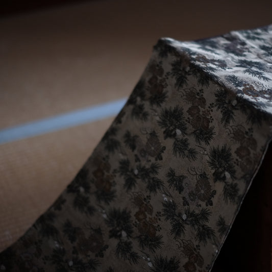 時代 正絹金刺繍 秋草桐文 袋帯