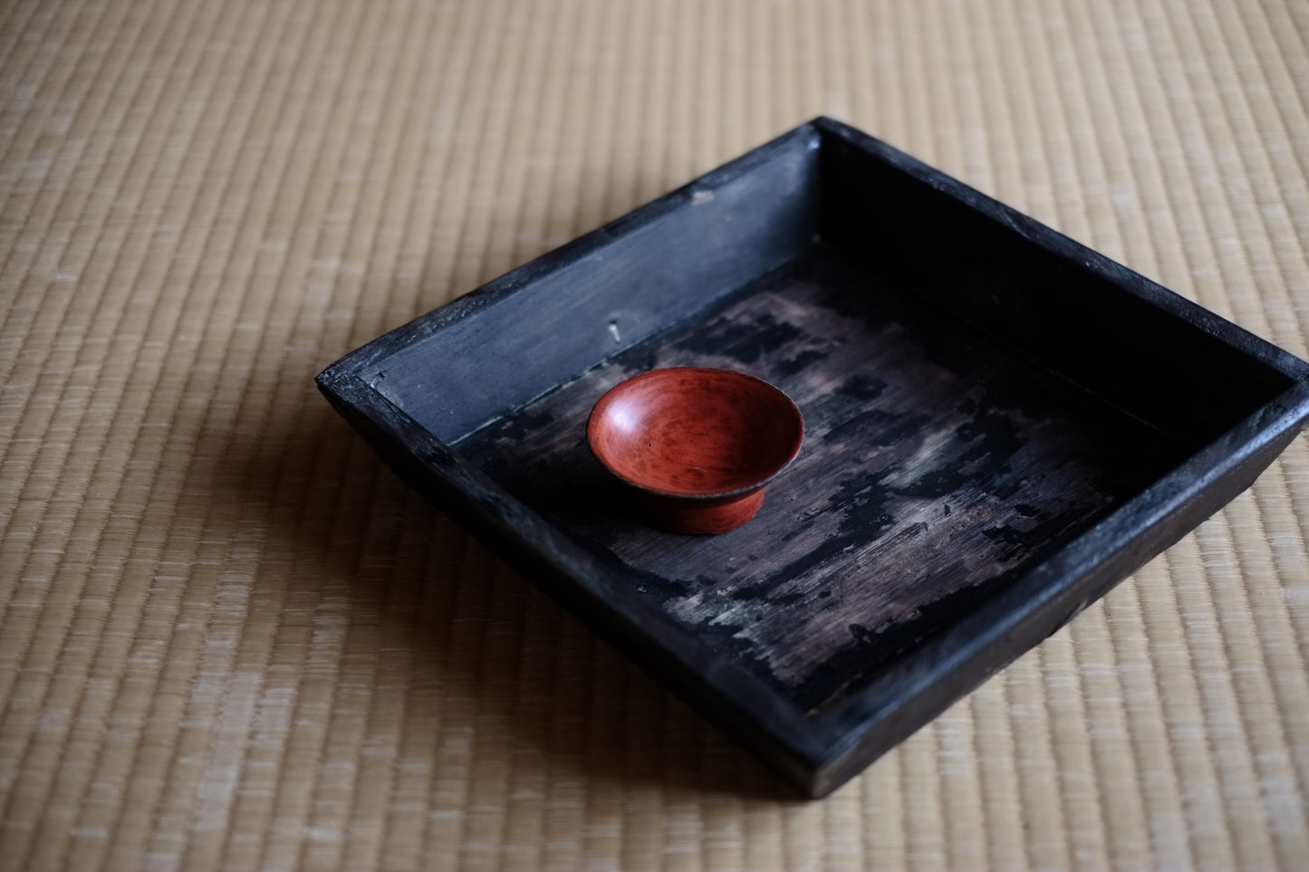 根来楪子 盃 箱付(室町時代)