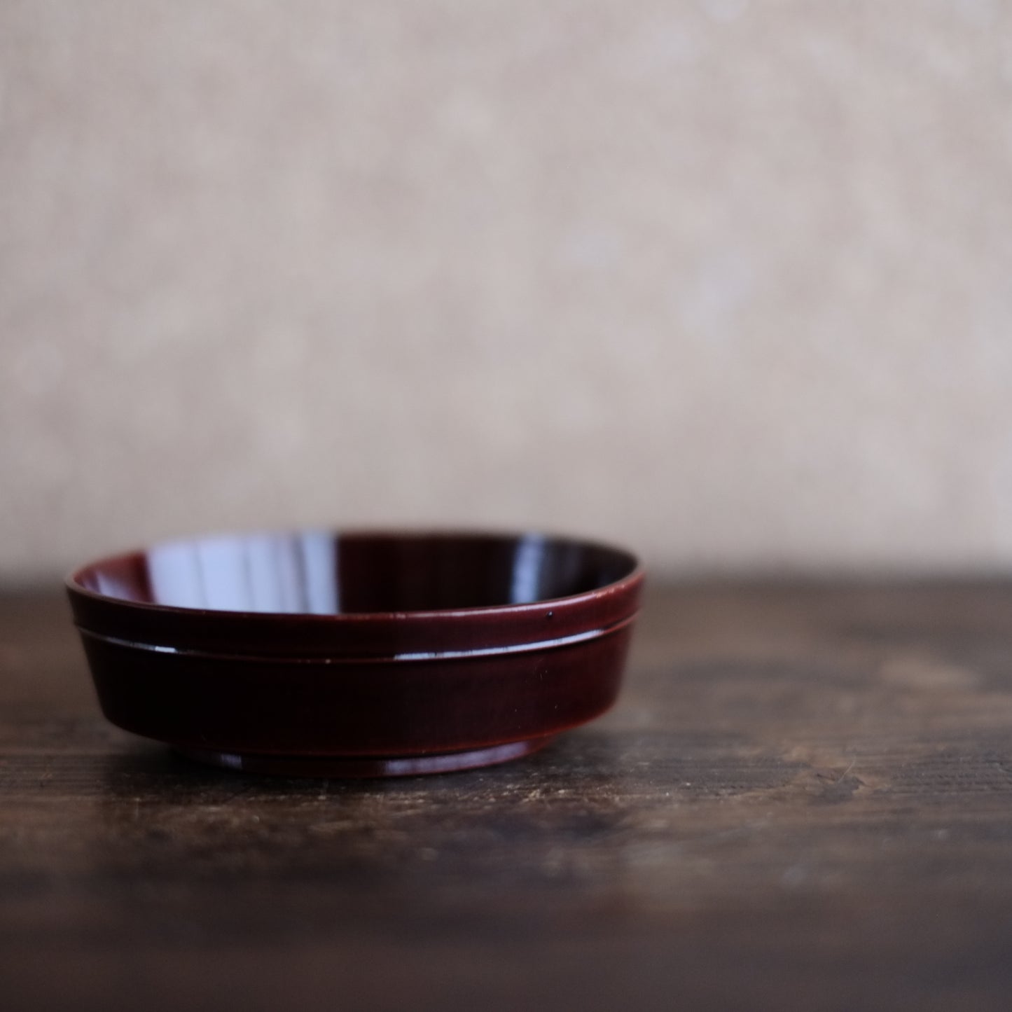 溜塗底黒漆 豆子 (幕末-明治)