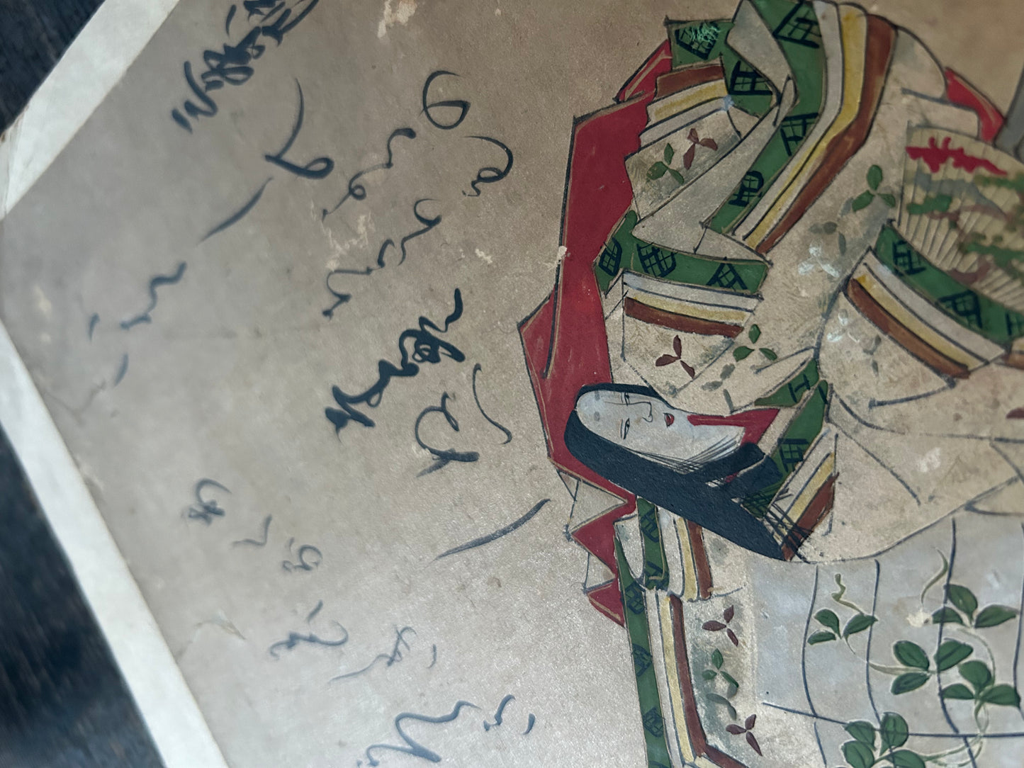 肉筆彩筆 三十六歌仙絵色紙 小大君 (江戸時代)