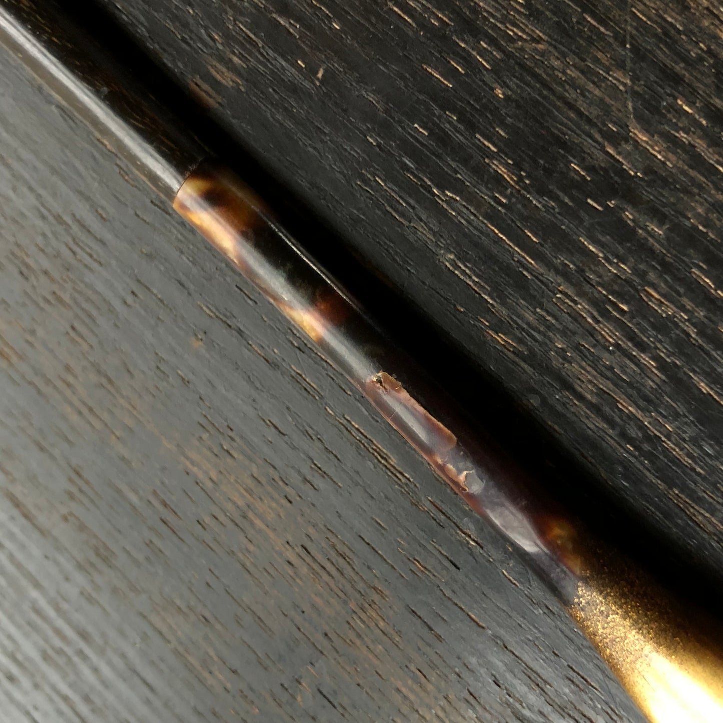 時代 梨地切金山水文蒔絵 櫛・笄 (明治時代)