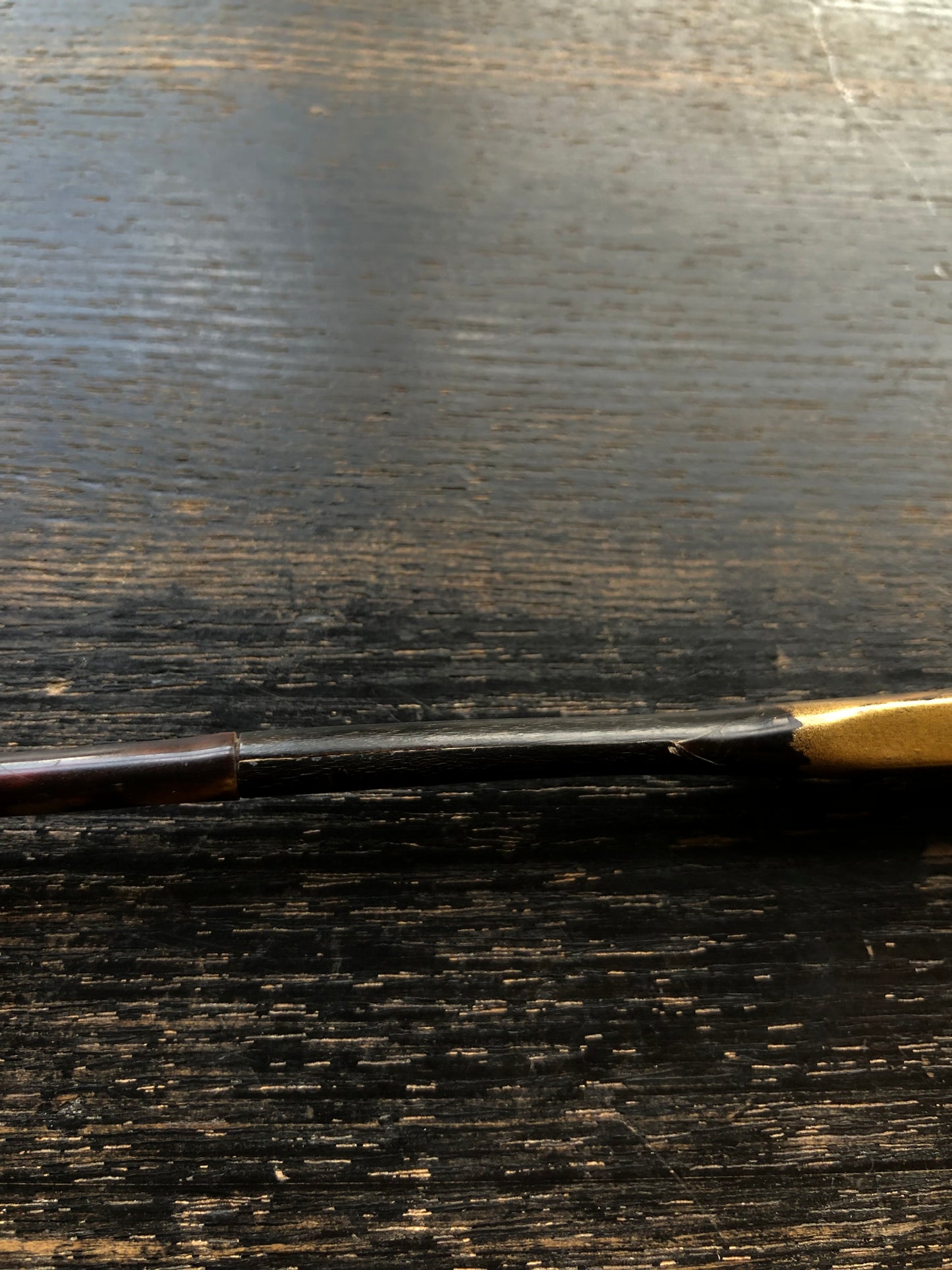 時代 梨地切金山水文蒔絵 櫛・笄 (明治時代)