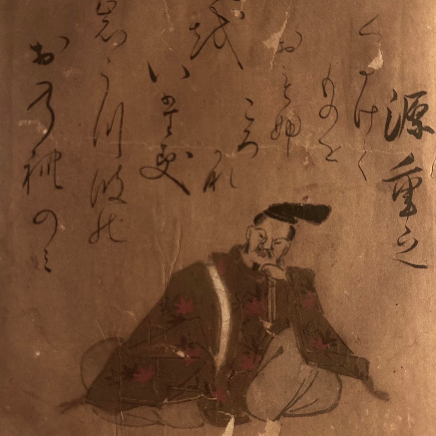 肉筆彩筆 三十六歌仙書画色紙 各種一枚 (江戸時代)