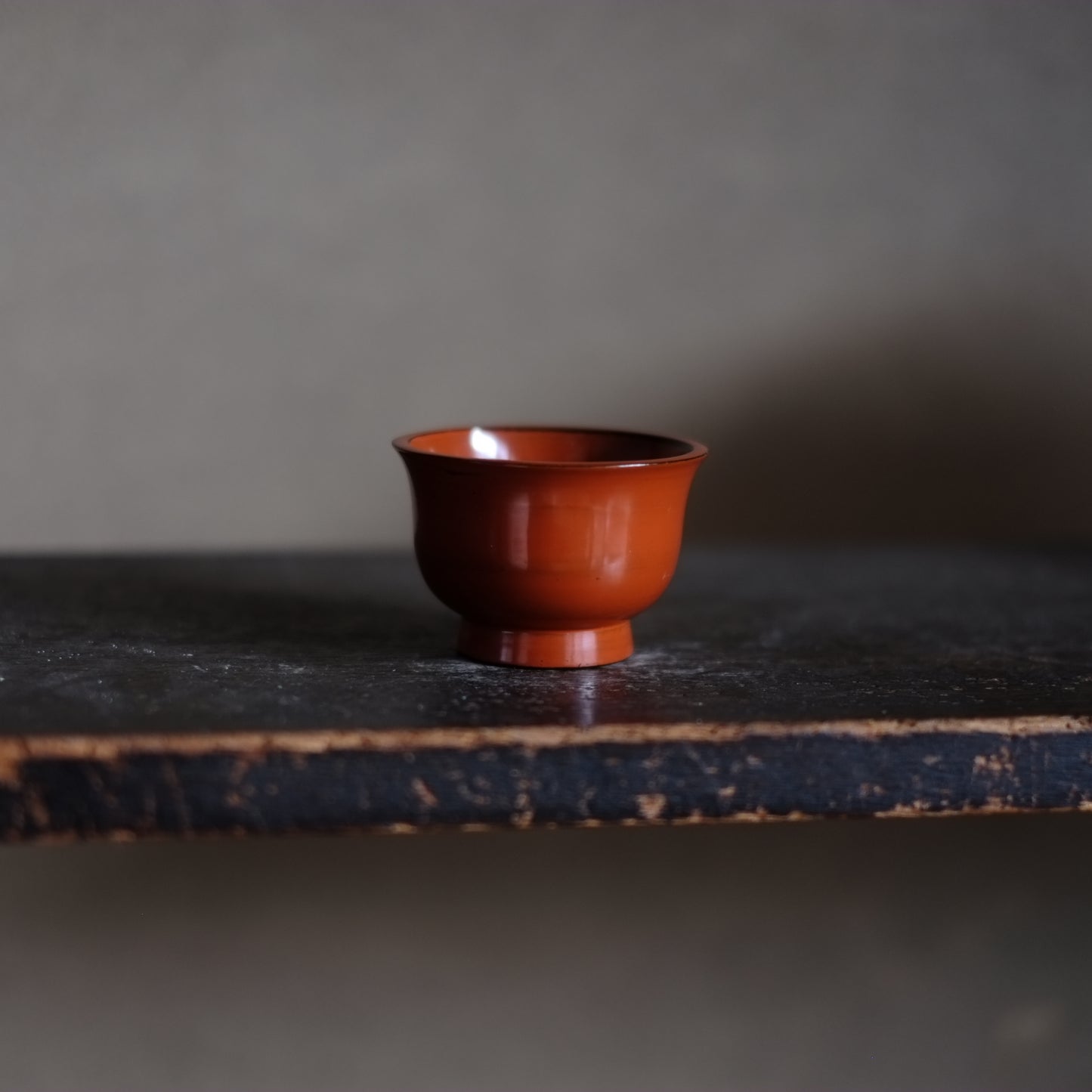 時代 根来端反猪口・杯 (江戸後期)