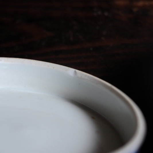 市松文染付 二段重 (江戸後期〜明治初期)