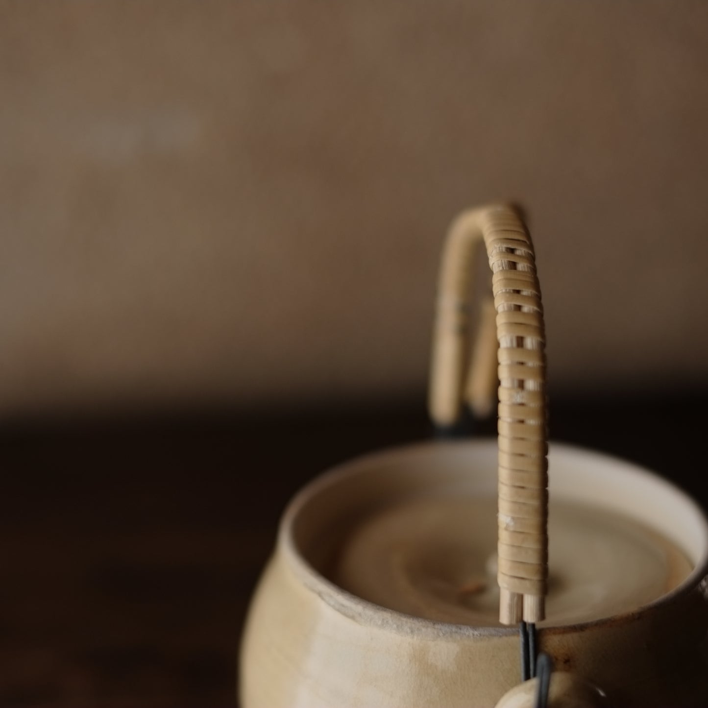 時代 灰釉土瓶 茶急須 (戦前頃)