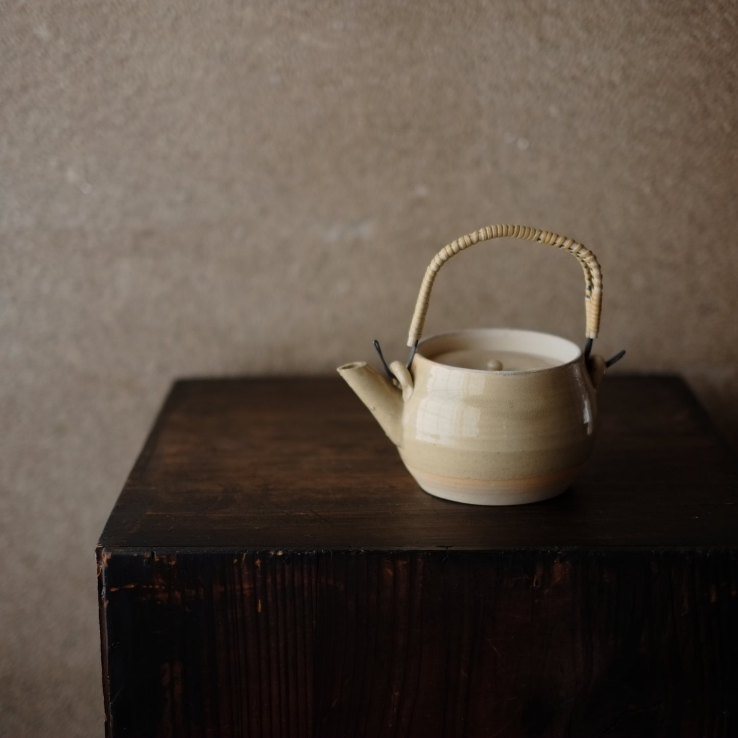 時代 灰釉土瓶 茶急須 (戦前頃)