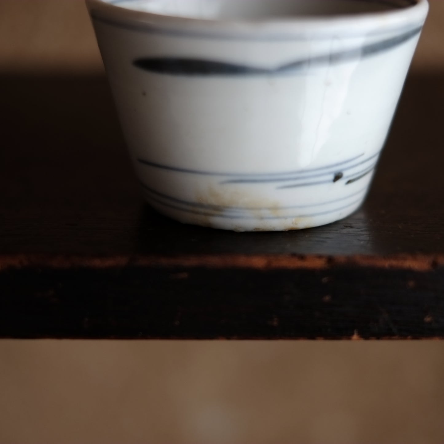 古伊万里 山水図蕎麦猪口 くらわんか (江戸後期)