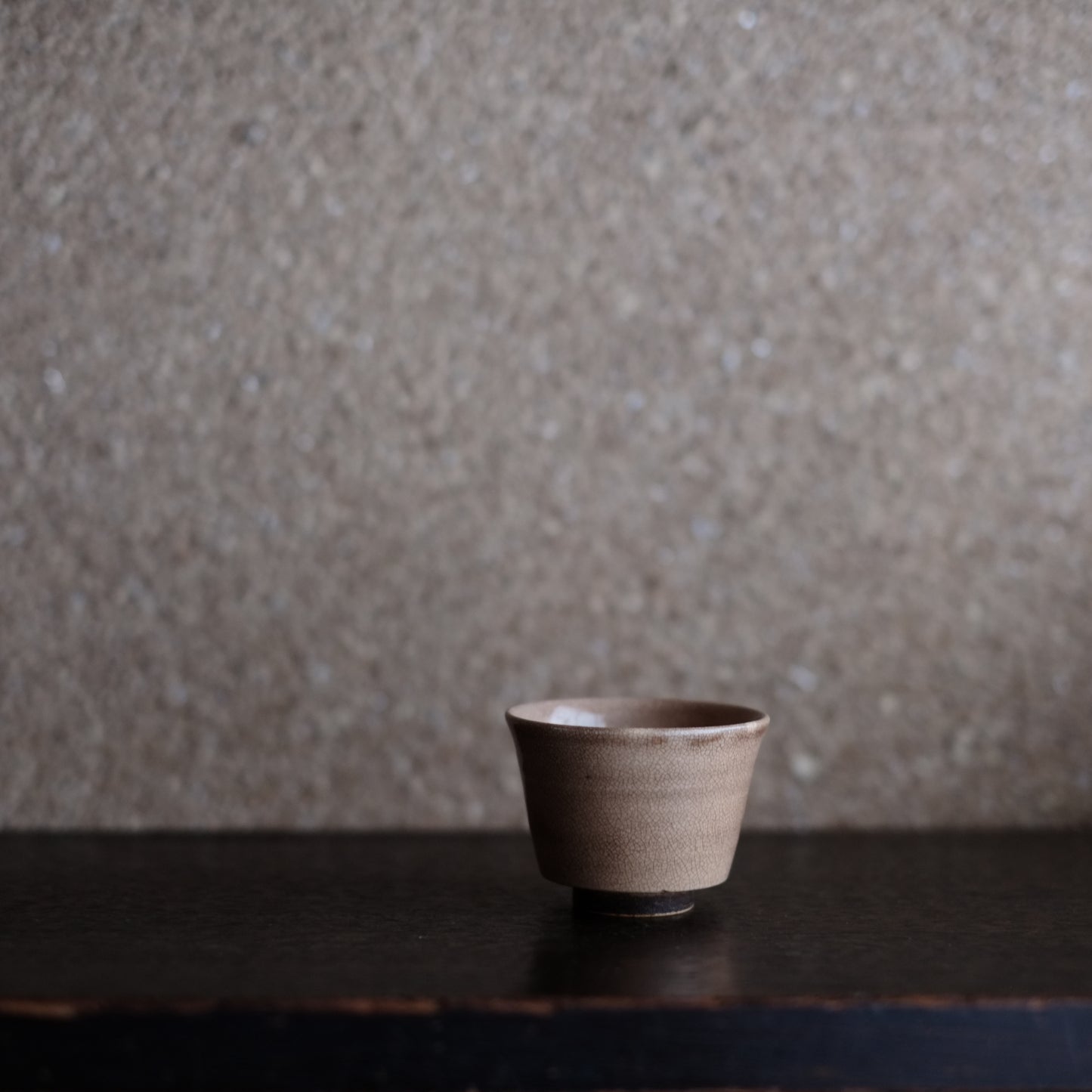 肌艶の良い 時代 萩焼 筒盃 ぐい呑み (幕末-明治期)