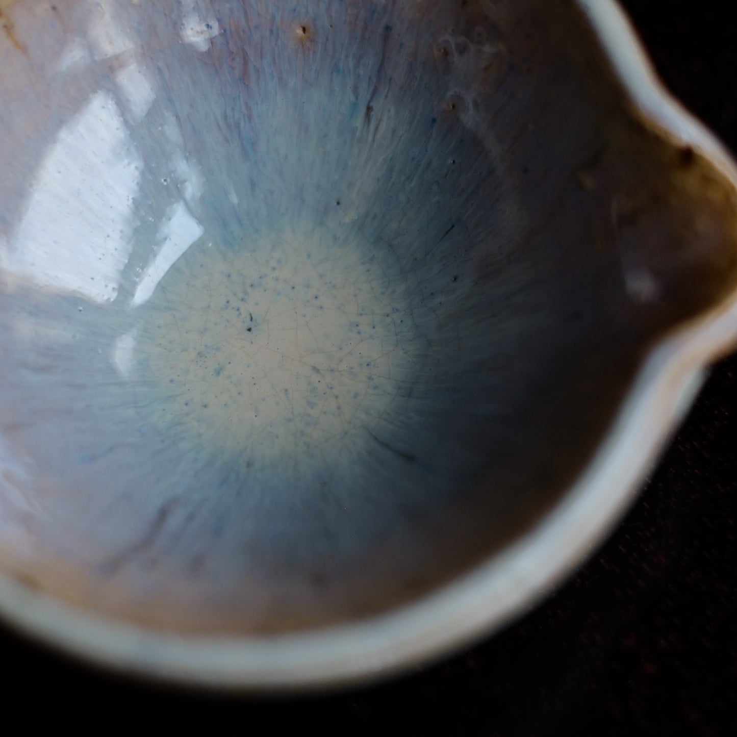 デッドストック 時代会津本郷焼 海鼠釉片口 (大正〜昭和期)