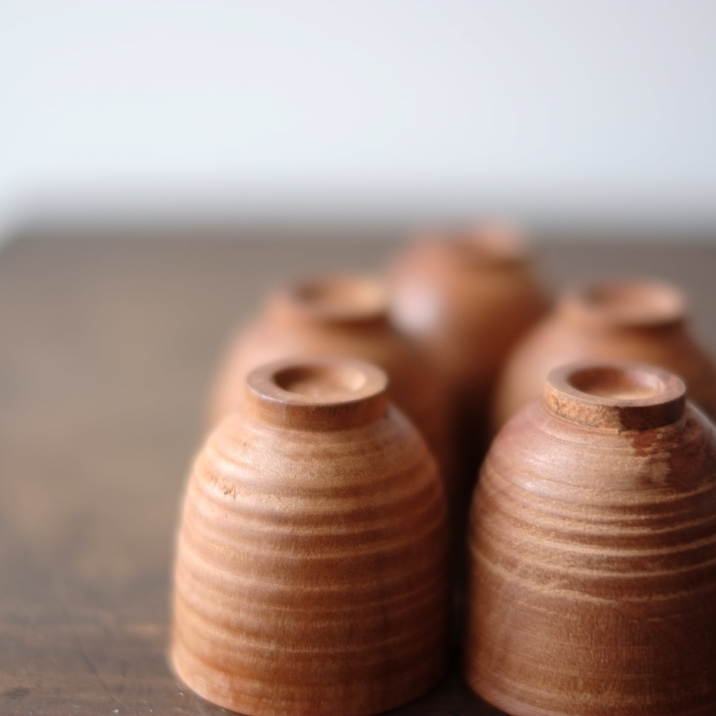 時代 白木 煎茶杯 茶托セット(大正-昭和期)