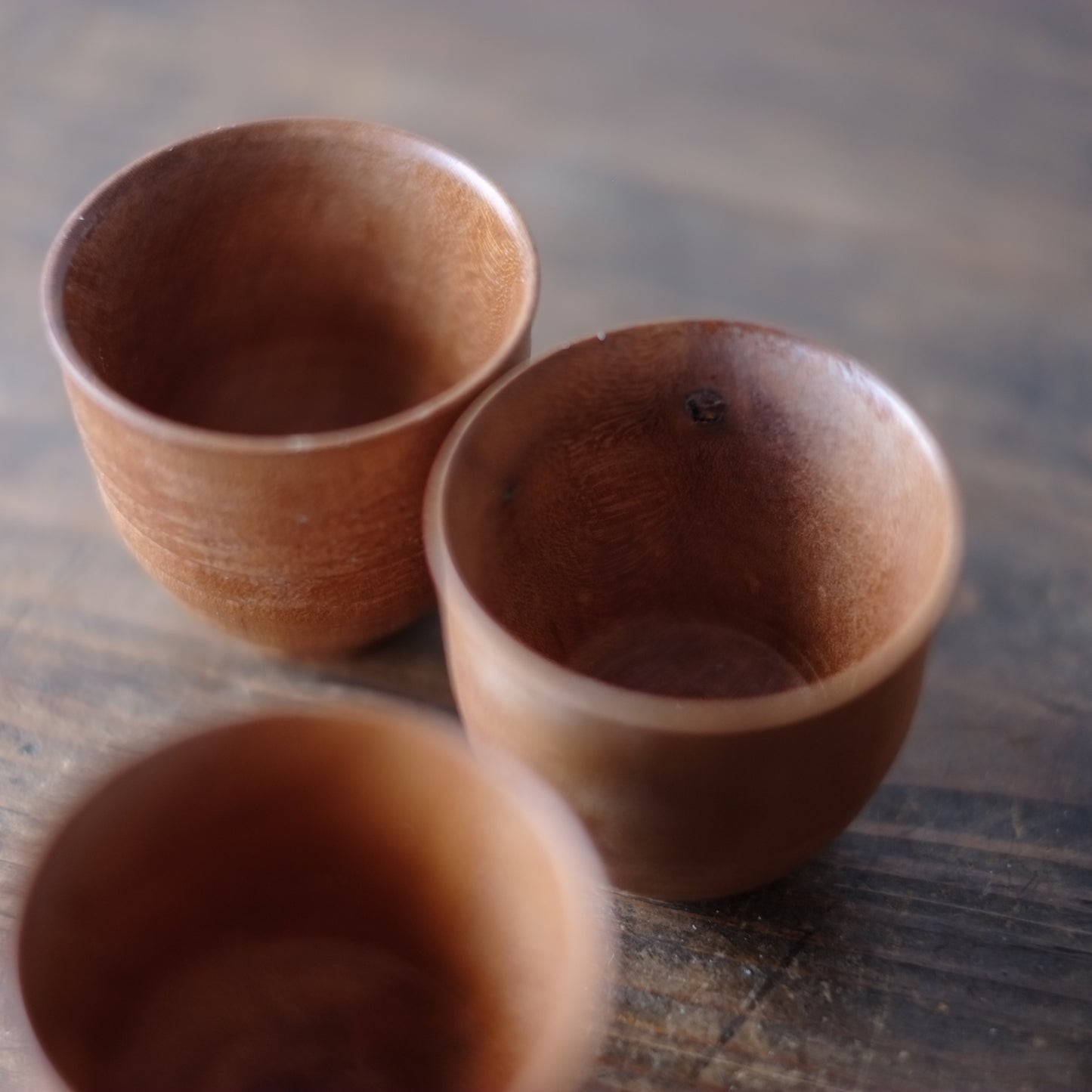 時代 白木 煎茶杯 茶托セット(大正-昭和期)