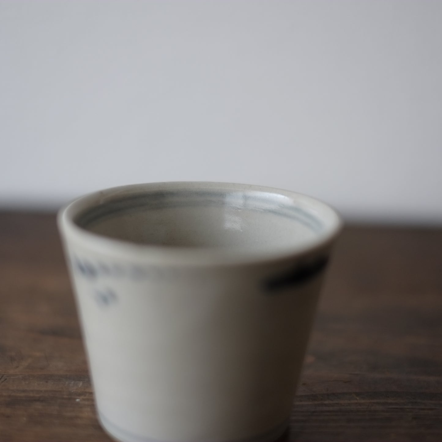 太白手 山水図 蕎麦猪口 (江戸時代)