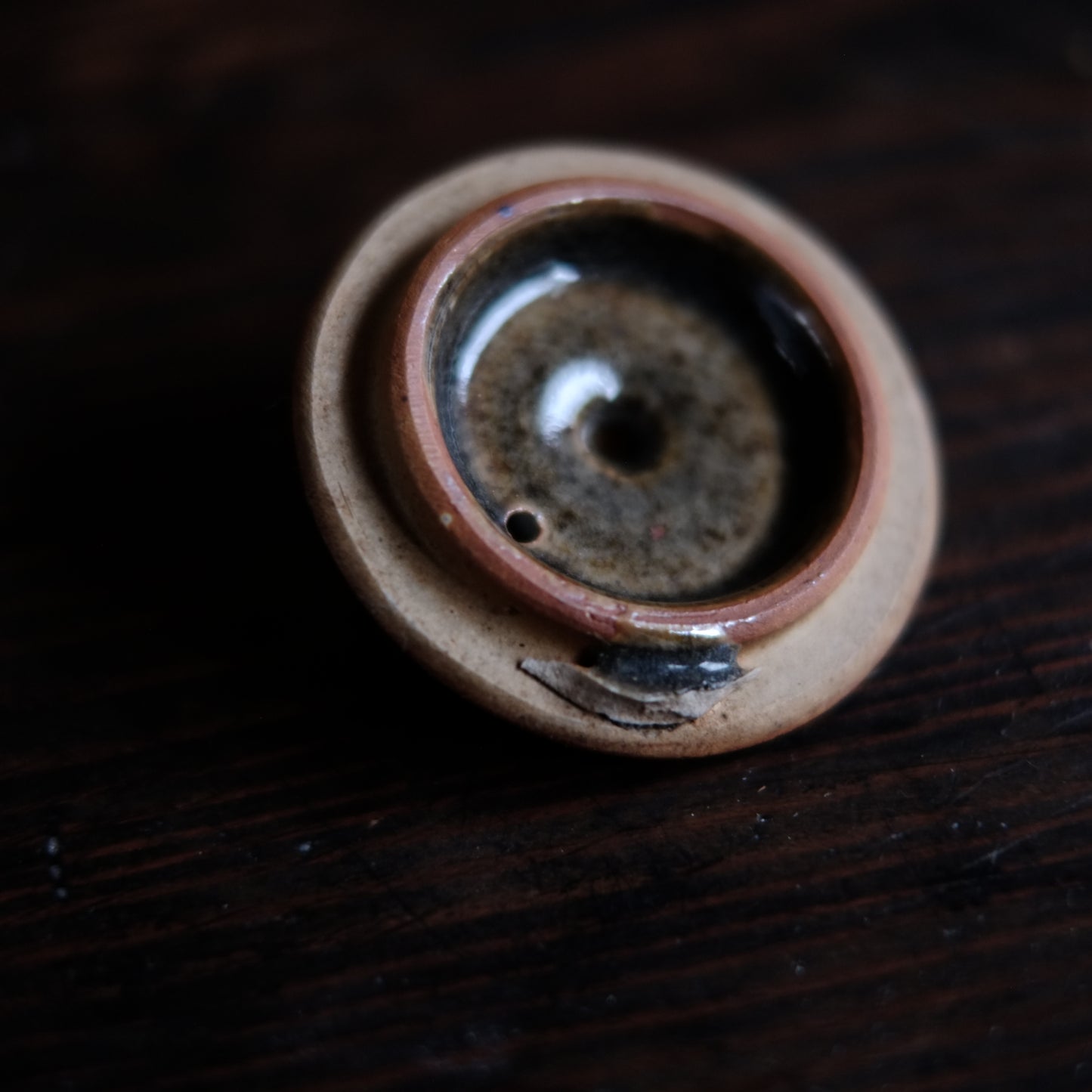 時代 小代焼 藁灰釉土瓶 茶急須 (昭和期)