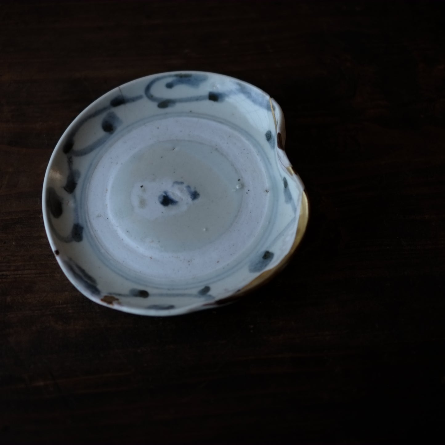 古伊万里 波佐見焼 くらわんか平皿 (江戸中-後期)