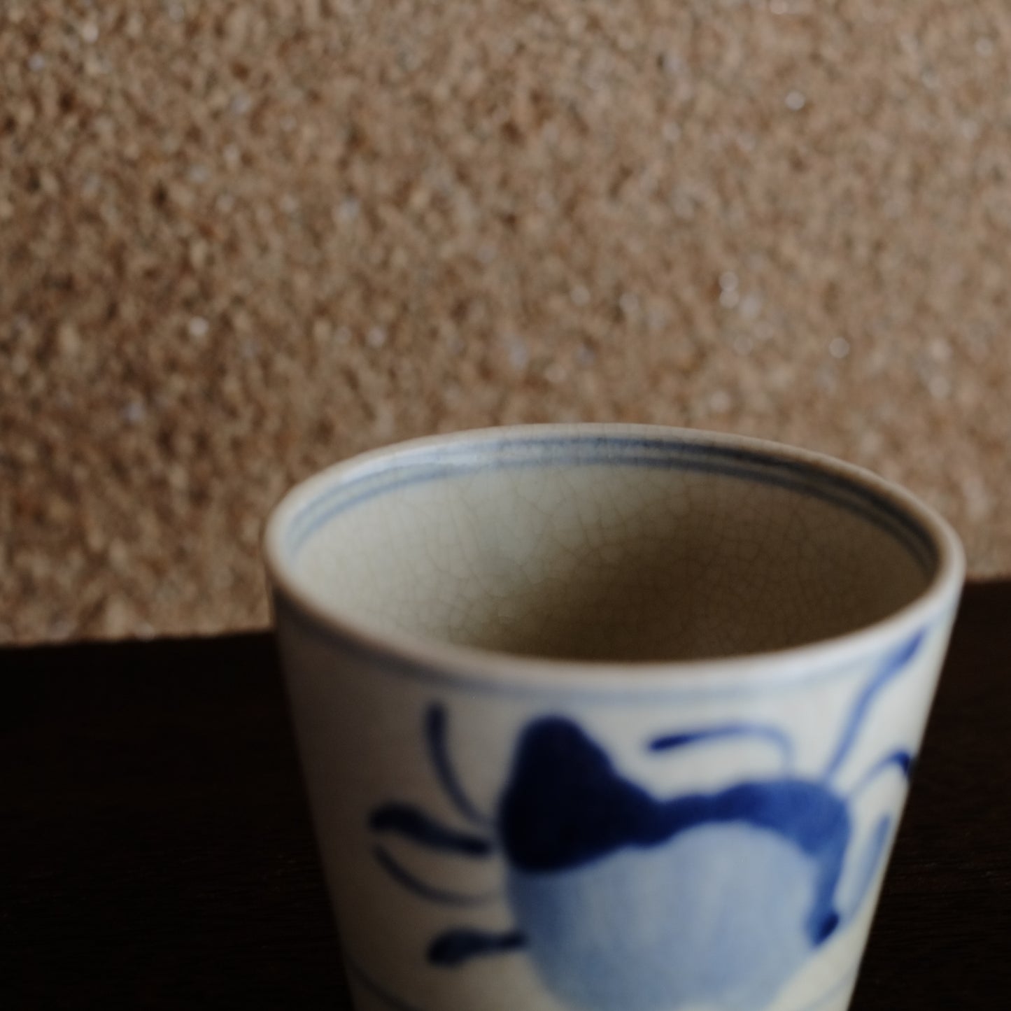 瀬戸太白手 巻貝文 蕎麦猪口 (幕末頃)