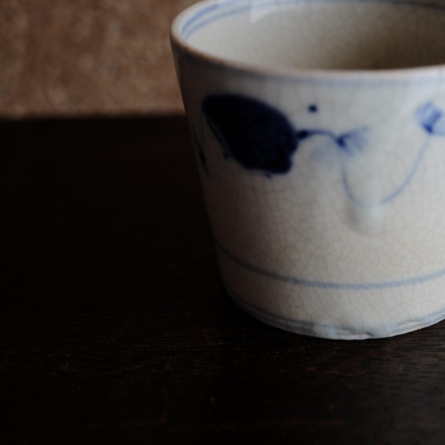 瀬戸太白手 巻貝文 蕎麦猪口 (幕末頃)