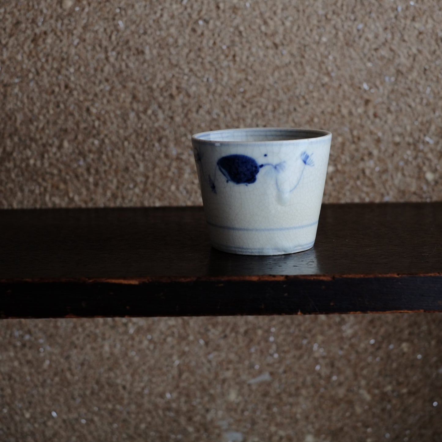 瀬戸太白手 巻貝文 蕎麦猪口 (幕末頃)