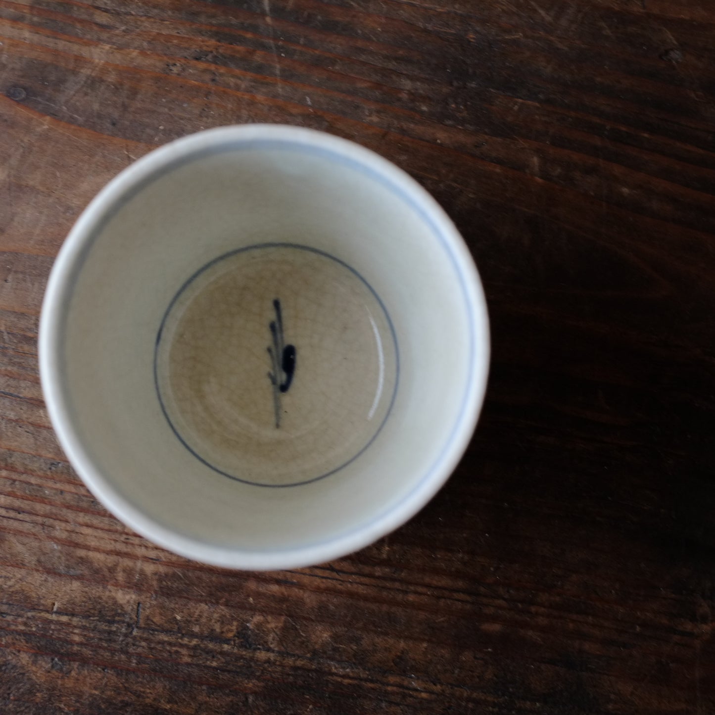 瀬戸太白手 巻貝文 蕎麦猪口 (幕末頃)