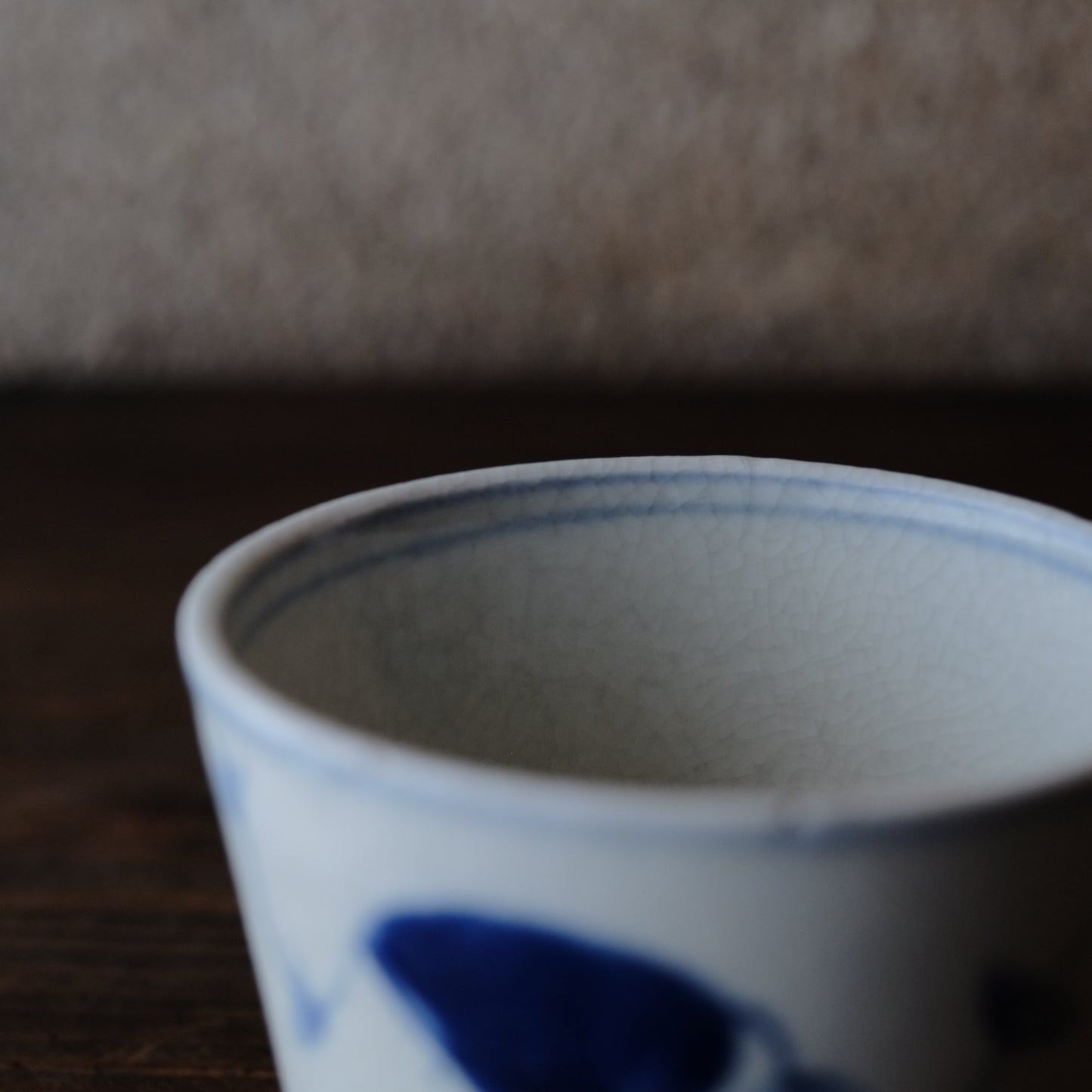 瀬戸太白手 巻貝文 蕎麦猪口 (幕末頃)