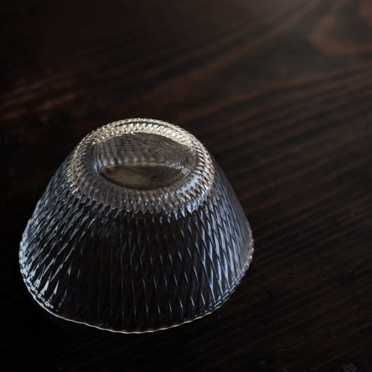 時代 綾文 ガラス 小鉢 (戦前頃)