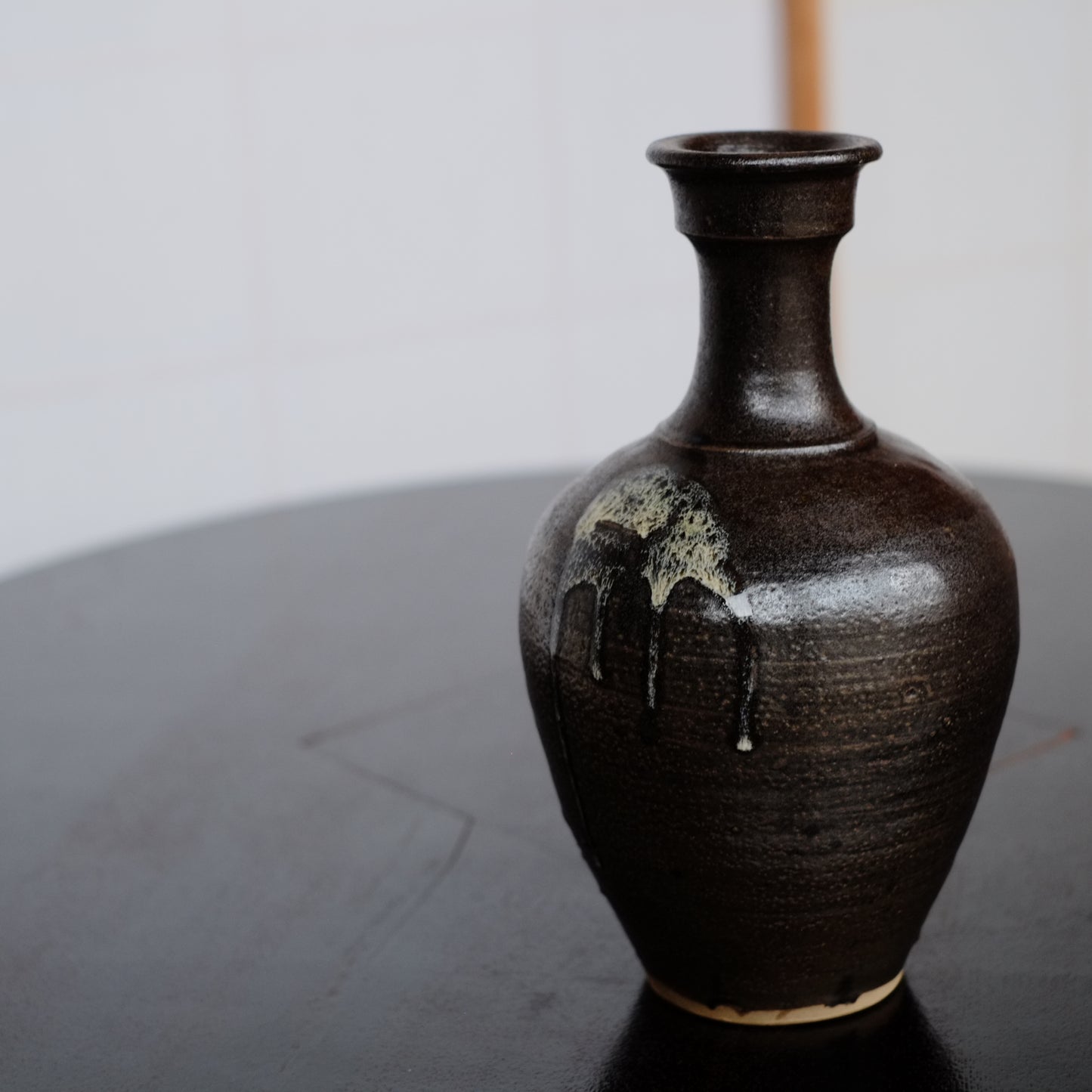 時代 小鹿田 打掛藁灰 漏斗口大徳利(昭和期)