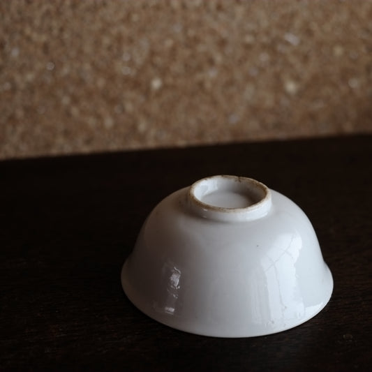 時代 白磁 端反盃 (明治〜昭和初期)