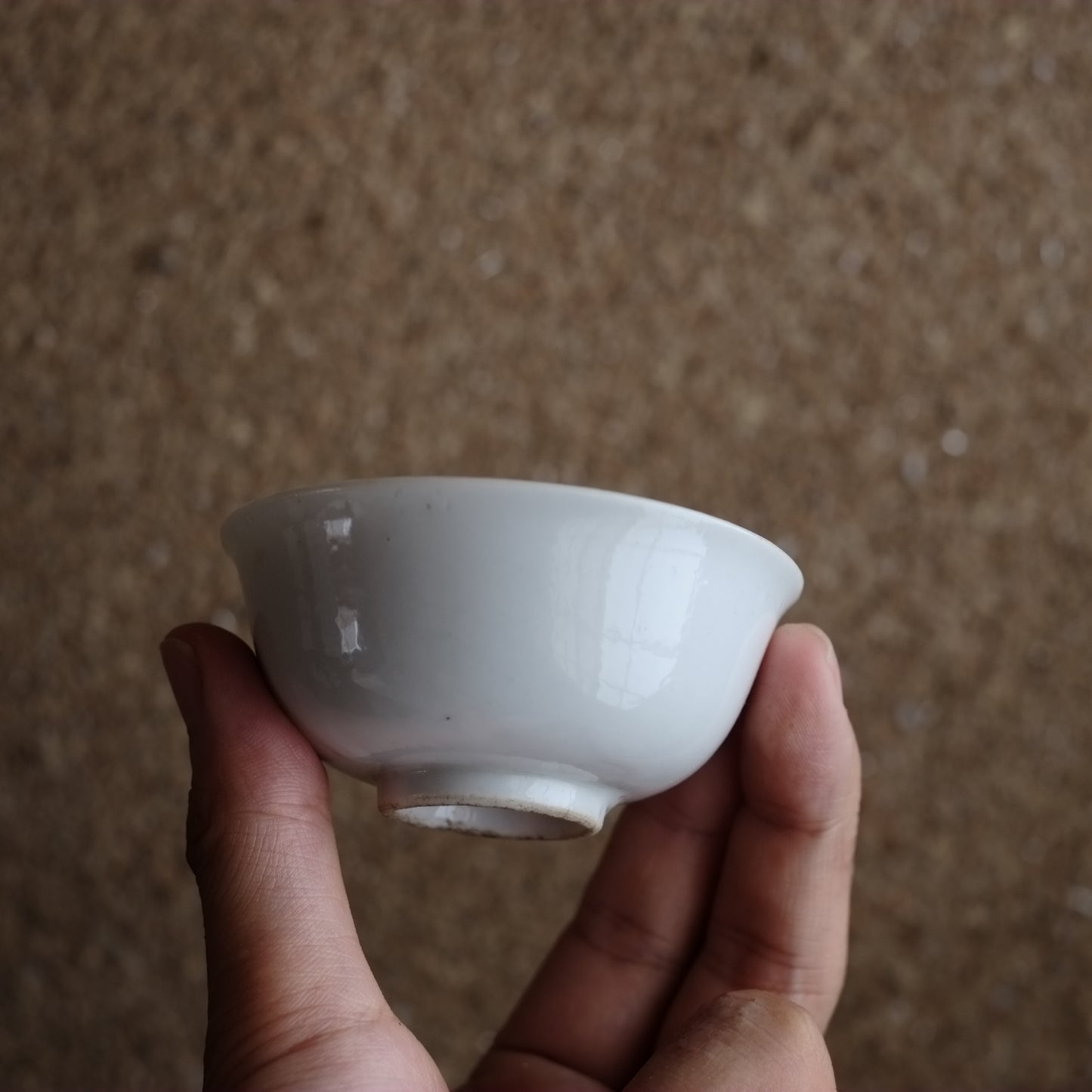 時代 白磁 端反盃 (明治〜昭和初期)