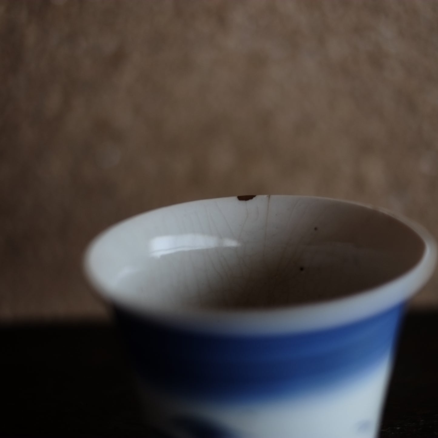 古伊万里 広東形 雁松文 蕎麦猪口(江戸時代)