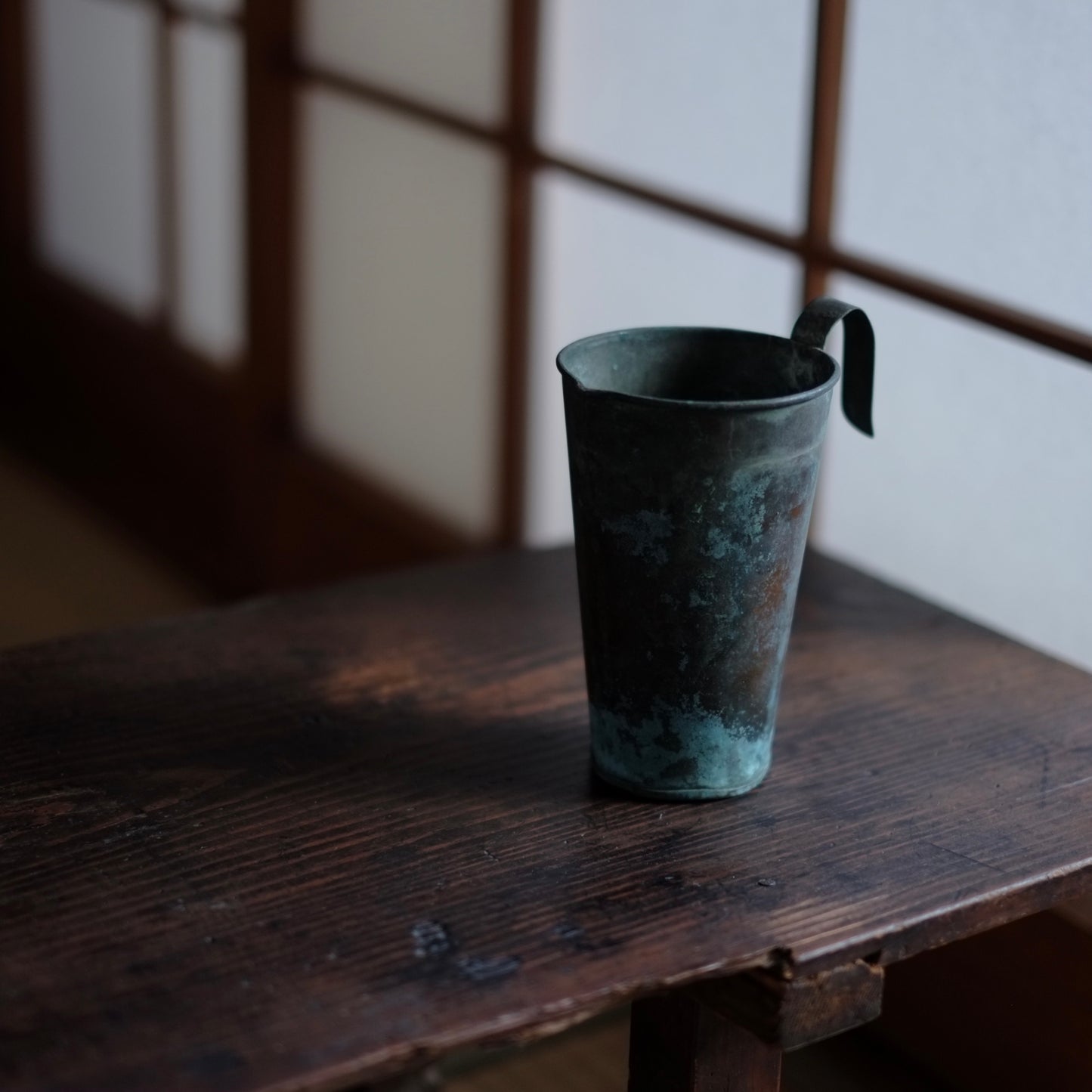 時代 緑青銅器 銚釐 (明治-昭和初期)