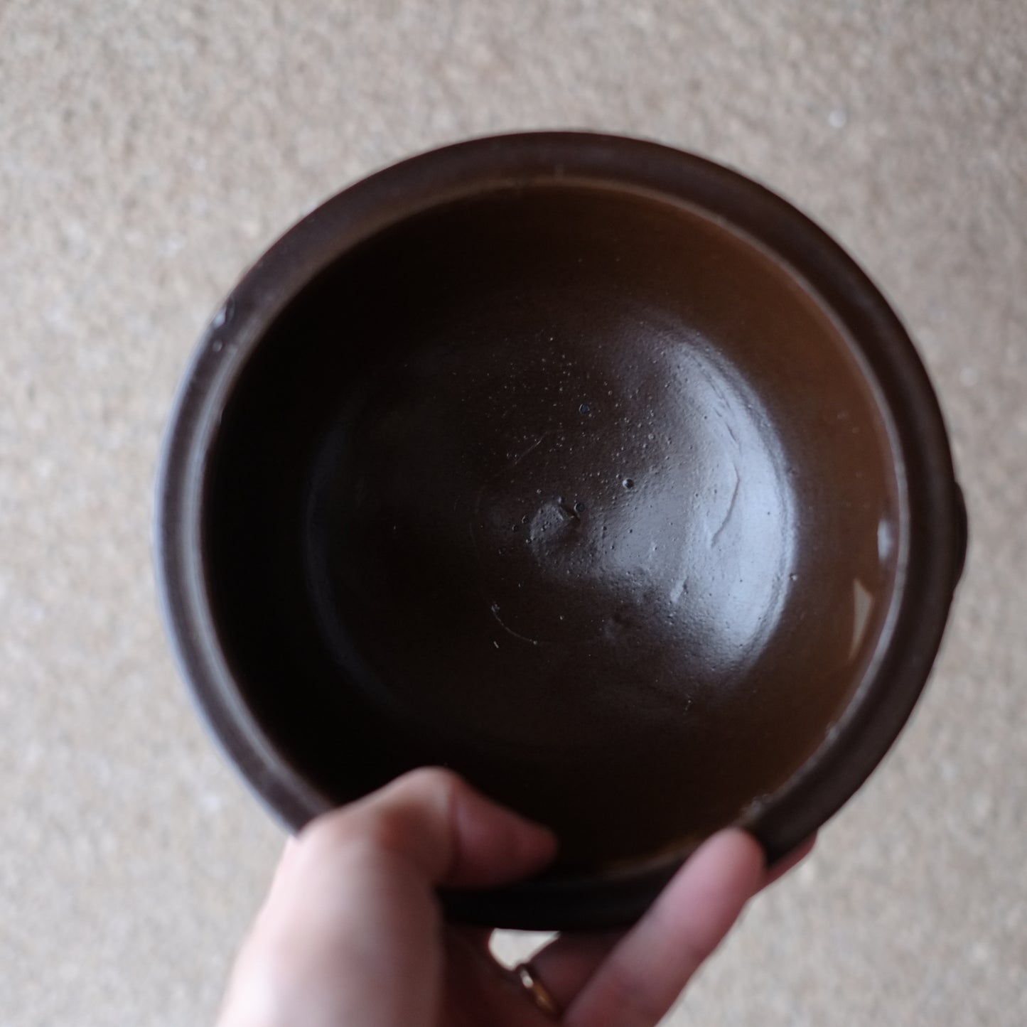 時代 柿釉 片口鉢 (幕末-明治頃)
