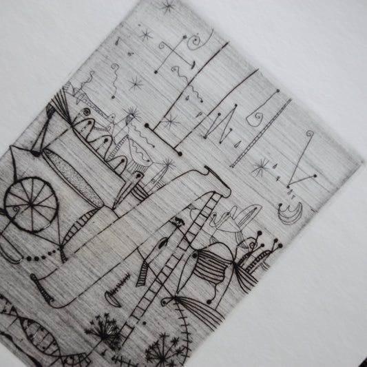 横田稔 銅板画 エッチング オリジナル作品 その2