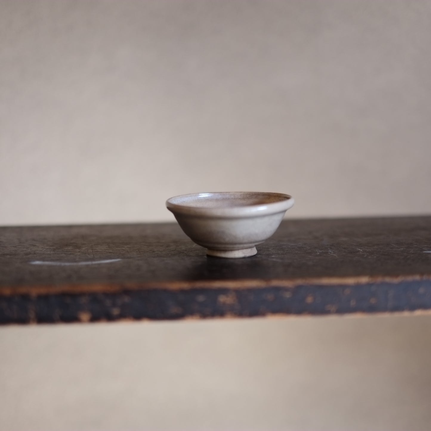 時代　長石釉　鳥居図盃　(幕末-明治頃　19世紀末)