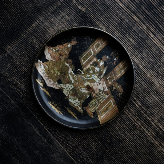 仏アンティーク パピ・エマシェ 平皿 その1 (19世紀)