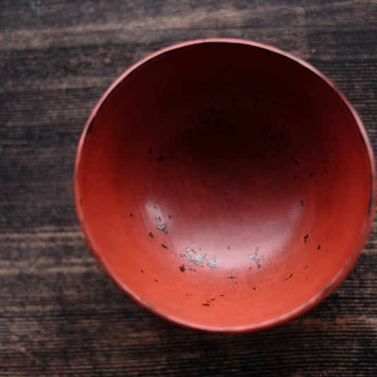 時代 古能登・古輪島塗朱椀 (江戸時代17-18世紀)