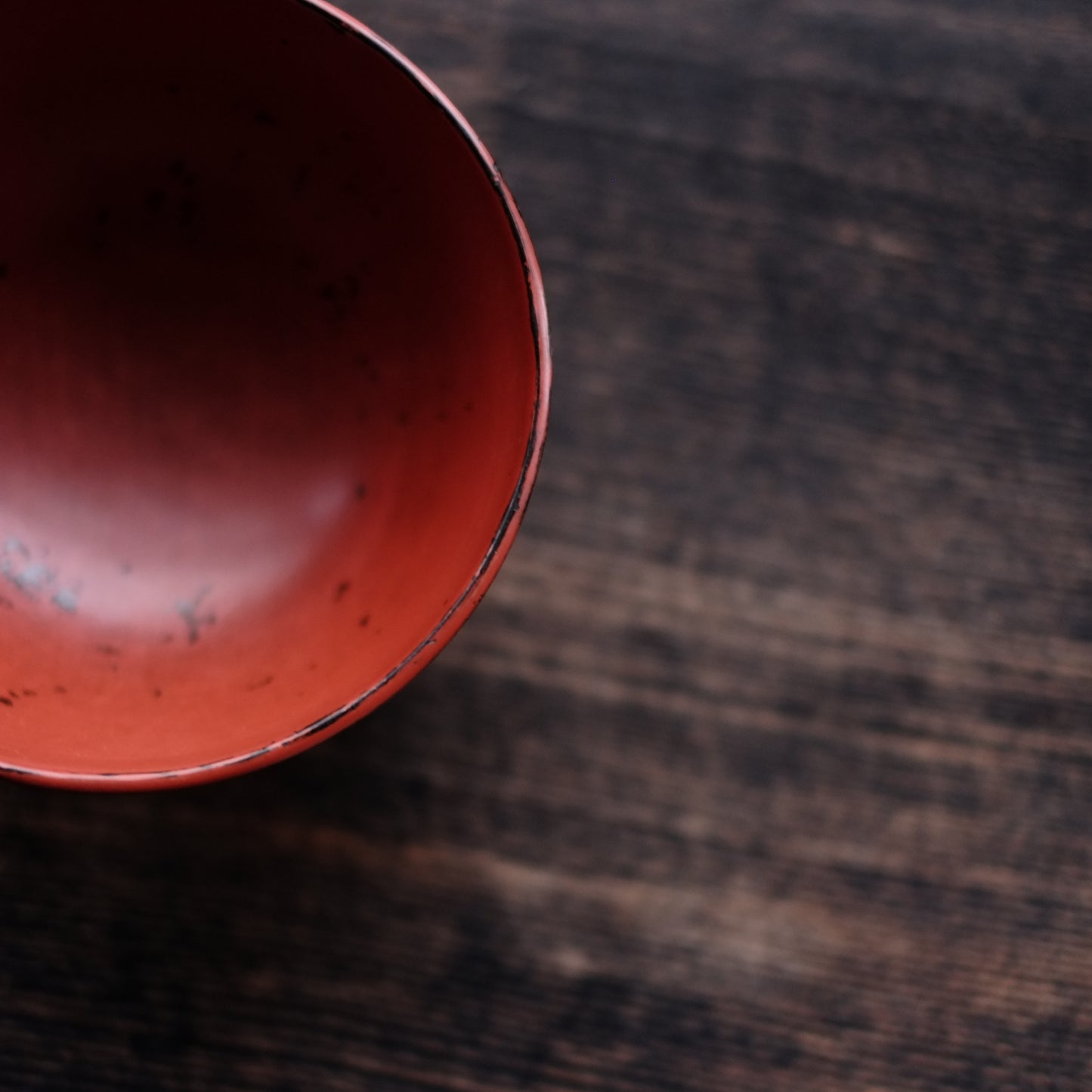 時代　古能登・古輪島塗朱椀　（江戸時代17-18世紀）