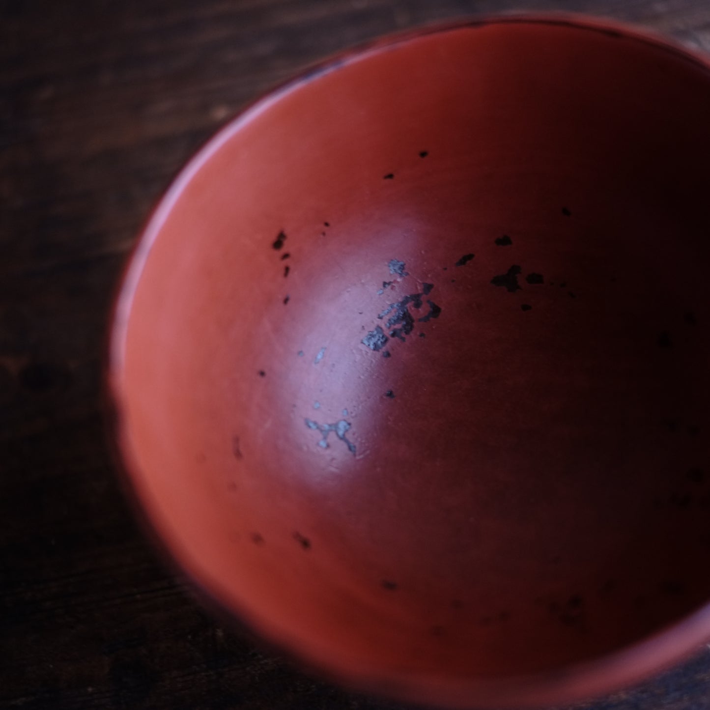 時代　古能登・古輪島塗朱椀　（江戸時代17-18世紀）