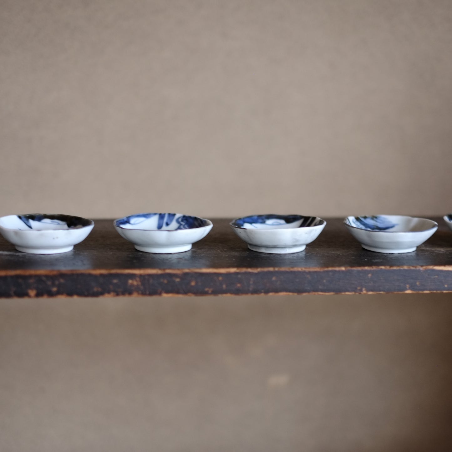 古伊万里　山水図　豆皿（江戸時代）