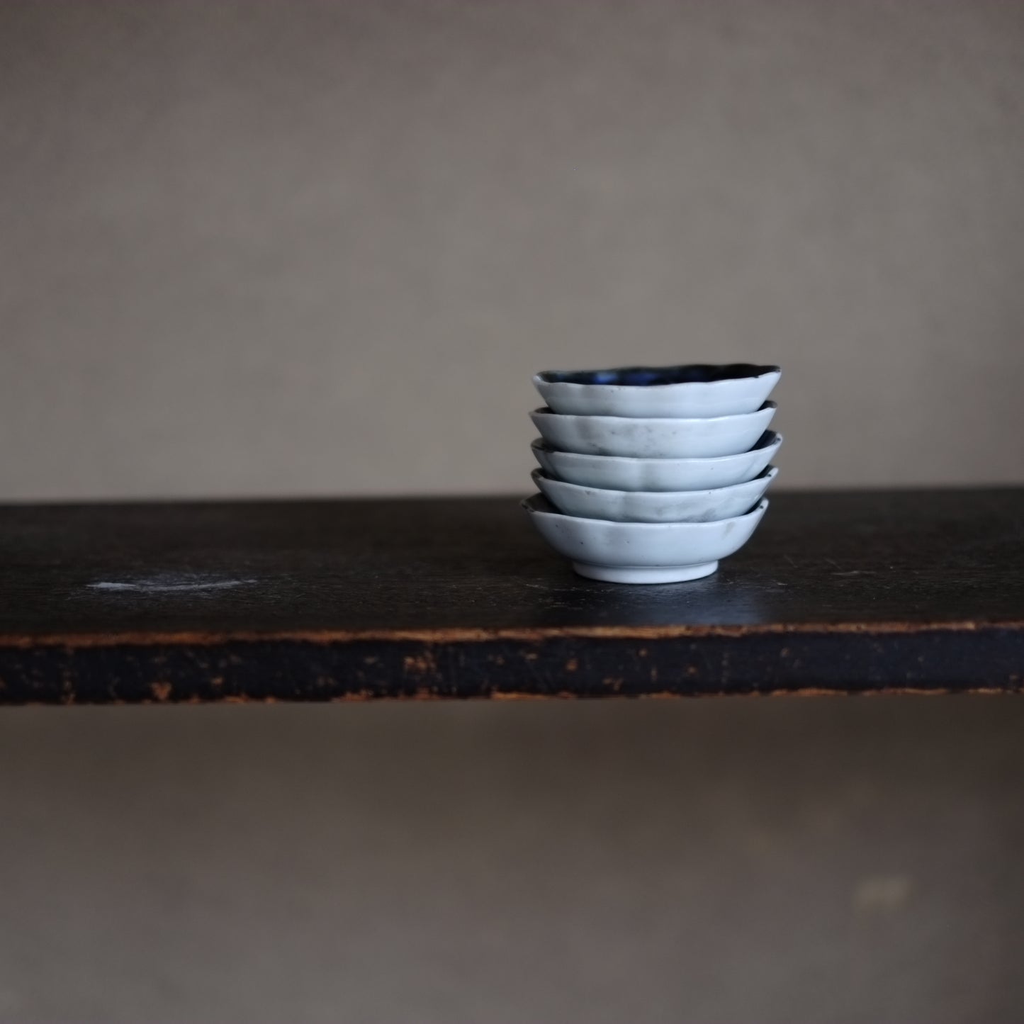古伊万里　山水図　豆皿（江戸時代）