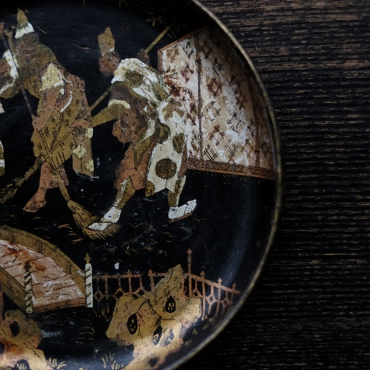 仏アンティーク パピ・エマシェ 平皿 その2(19世紀)